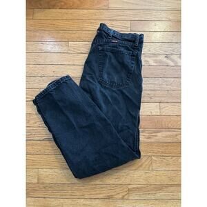 Men’s Size 36x32 Vintage Black Rustler Denim Jeans
